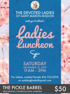 The Devoted Ladies of Saint Maron - Ladies Luncheon